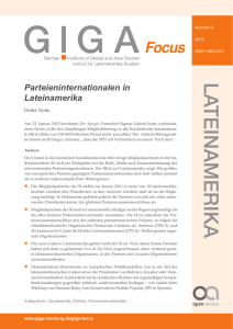 Parteieninternationalen in Lateinamerika