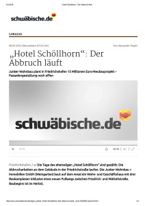 „Hotel Schöllhorn“: Der Abbruch läuft