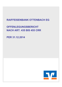 raiffeisenbank ottenbach eg offenlegungsbericht nach art. 435 bis