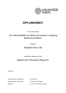 diplomarbeit - Institut für Germanistik