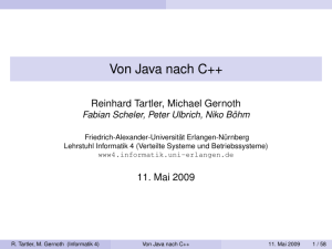 Von Java nach C++ - CS 4 - Friedrich-Alexander