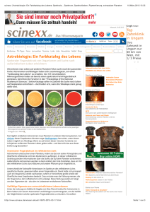 scinexx | Astrobiologie: Ein Farbkatalog des Lebens - Max