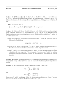 Blatt 9 - Institut für Stochastik und Anwendungen