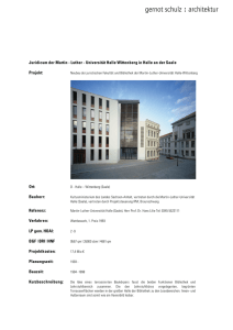Juridicum der Martin - Luther - Universität Halle Wittenberg in Halle