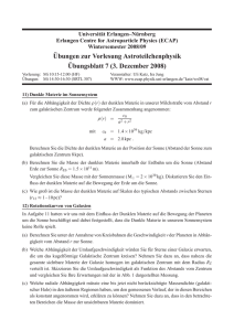 Ubungen zur Vorlesung Astroteilchenphysik ¨Ubungsblatt 7