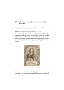 89. Das Organum mathematicum - Athanasius Kirchers Lehrmaschine