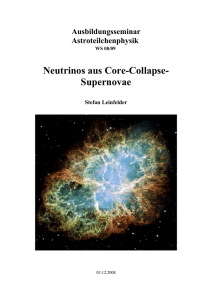 Neutrinos aus Core-Collapse- Supernovae