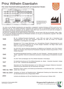 Die erste Eisenbahnaktiengesellschaft auf deutschem Boden 1828