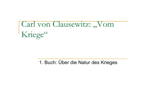 Carl von Clausewitz: „Vom Kriege“
