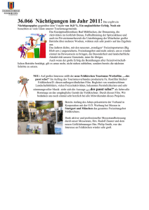 Pressetext März 2012 - Tourismusverband Feldkirchen an der Donau