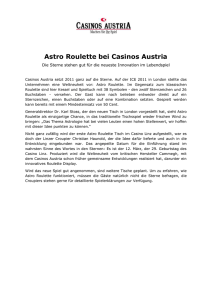 Astro Roulette bei Casinos Austria