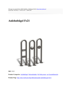 Anlehnbügel Fs21 : ABEX Stahlbau - Rohrbiegen Berlin : http://abex
