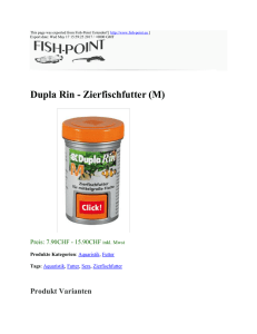 Dupla Rin - Zierfischfutter (M) : Fish-Point Uetendorf : http://www.fish