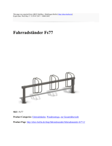 Fahrradständer Fs77 : ABEX Stahlbau