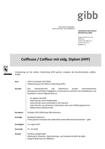 Coiffeuse / Coiffeur mit eidg. Diplom (HFP)