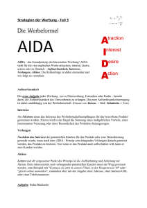 Strategien der Werbung – Teil 3 – AIDA