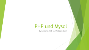 PHP und Mysql
