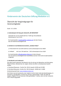 Beitragsvergünstigungen - Deutsche Stiftung Mediation