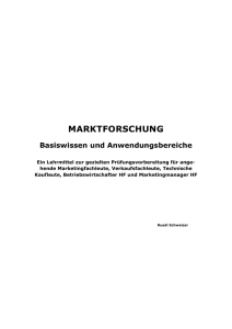 MARKTFORSCHUNG - Marketing Buch