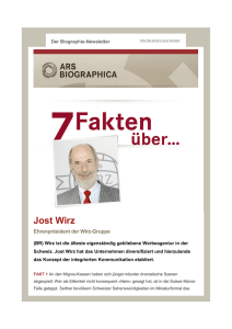 Jost Wirz - Ars Biographica