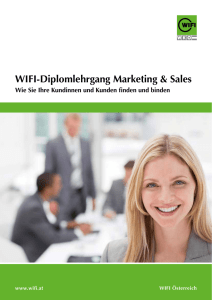 Broschüre Diplomlehrgang Marketing und Sales