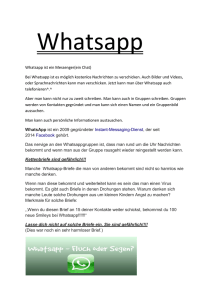 Whatsapp - Grundschule Lenzen