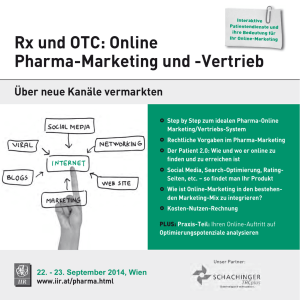 Rx und OTC: Online Pharma-Marketing und