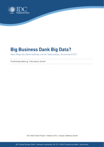 Big Business Dank Big Data?