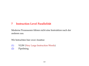 7 Instruction Level Parallelität