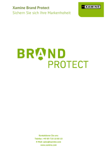 Xamine Brand Protect Sichern Sie sich Ihre Markenhoheit