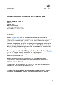 Intern Performance Marketing / Online Marketing Analyst