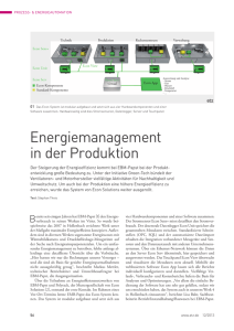 Energiemanagement in der Produktion