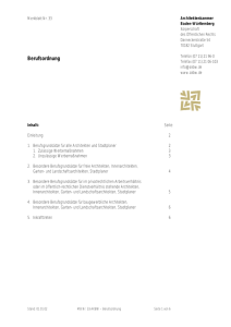 Berufsordnung - GERKEN Architekten + Ingenieure GmbH