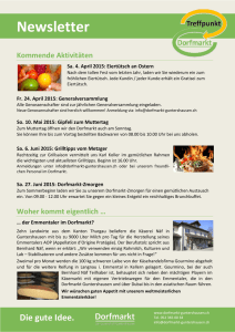 Newsletter - Dorfmarkt Guntershausen