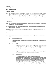 ISAF-Regulation 20. Werbekodex