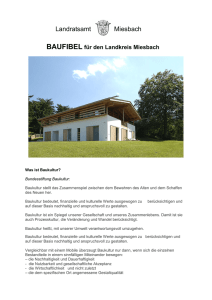 Leitsätze für das Bauen im Landkreis Miesbach