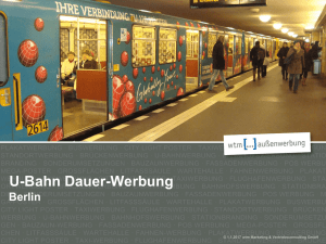U-Bahn Dauer-Werbung - WTM
