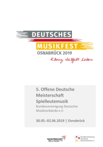 5. Offene Deutsche Meisterschaft Spielleutemusik