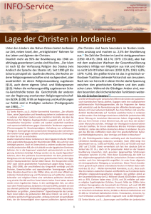 Lage der Christen in Jordanien