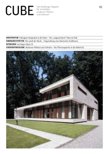 CUBE Das Hamburger Magazin für Architektur, modernes Wohnen