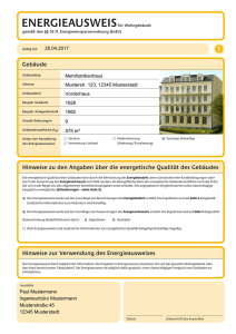 dena Energieausweis - Energieausweis für Wohngebäude