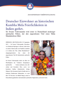 Deutscher Einwohner an historischen Kumbha Mela