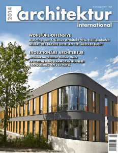 Pressebericht ArchitekturInternational/Aug.2014