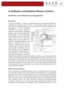 Folder zum Thema Codeanalyse - Software Competence Center
