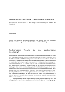 Postheroisches Individuum - Publikationen der Deutschen