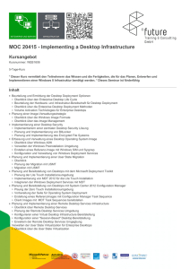 MOC 20415 - Implementing a Desktop Infrastructure