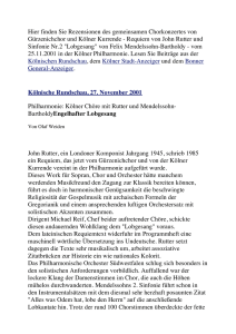 25.11.2001 - Kölner Kurrende eV