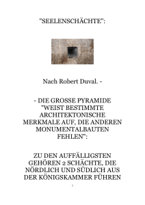 "SEELENSCHÄCHTE": Nach Robert Duval. -