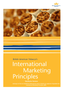 Internationale Marketingprinzipien
