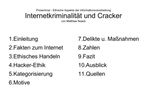 Matthias Noack: Internetkriminalität und Cracker